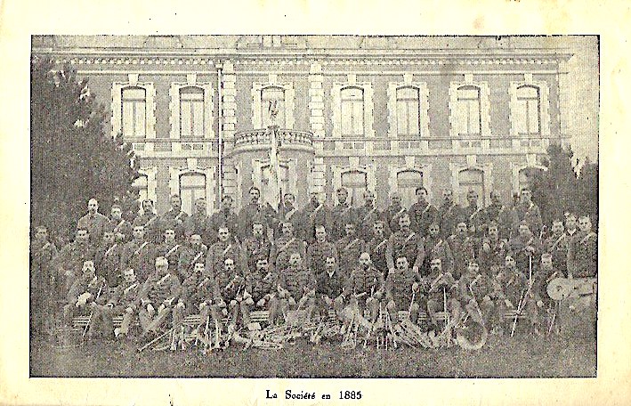 Photographie des musiciens de Lys-lez-Lannoy en 1885